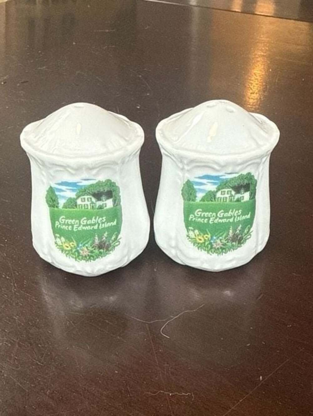 Vintage Green Gables Prince Edward Island Ceramic Salt and Pepper Shakers
